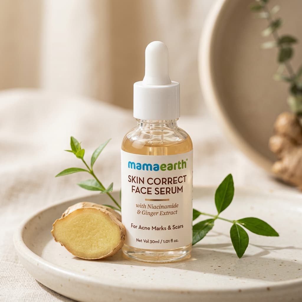 Mamaearth Skin Correct Face Serum with Niacinamide & Ginger — 30ml