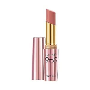 Lakme 9 To 5 Primer + Matte Lip Color Blushing Nude, 3.6g